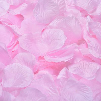 DJBM 1000 Pieces Rose Petals Artificial Flower Petals for Wedding Party Decoration Pink