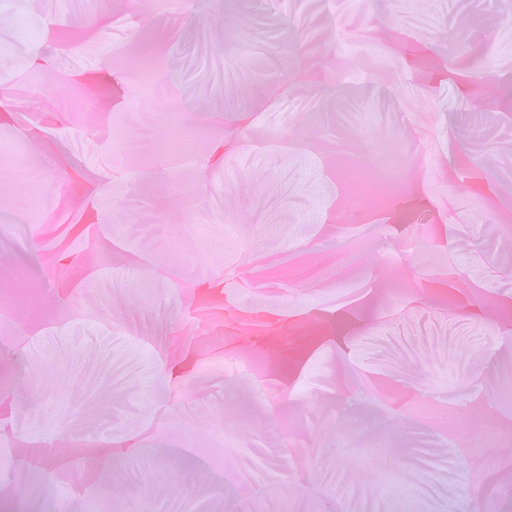 DJBM 1000 Pieces Rose Petals Artificial Flower Petals for Wedding Party Decoration Pink