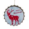 12" Blue and Red Happy Holidays Christmas Wall Decor view 1