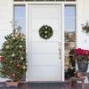 Artificial Christmas Wreath with Pine Cones and Ornaments - 14" Unlit view 2