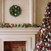 Artificial Christmas Wreath with Pine Cones and Ornaments - 14" Unlit view 3