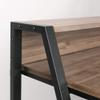 American Art Decor Wood Portable, Compact & Convenient Home Office Desk with Mini Hutch view 4