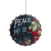 11.75" Red and White Peace, Joy and Love Christmas Wall Decor view 1