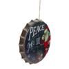 11.75" Red and White Peace, Joy and Love Christmas Wall Decor view 2