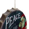 11.75" Red and White Peace, Joy and Love Christmas Wall Decor view 3