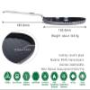 Boundless Voyage Titanium Non-stick Pan with Folding Handle Frying Pan Pizza Pan Outdoor Camping Picnic Hiking BBQ Cookware A-Ti2064C view 2