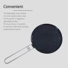 Boundless Voyage Titanium Non-stick Pan with Folding Handle Frying Pan Pizza Pan Outdoor Camping Picnic Hiking BBQ Cookware A-Ti2064C view 4