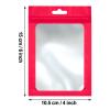 Boao 100 Pieces Resealable Foil Food Storage Bags with Clear Window Coffee Beans Candy Packaging Pouch for Food Small Business Supplies for Jewelry Self Sealed Storage Bags(5.1 x 8.3 Inch,Red) view 2