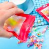 Boao 100 Pieces Resealable Foil Food Storage Bags with Clear Window Coffee Beans Candy Packaging Pouch for Food Small Business Supplies for Jewelry Self Sealed Storage Bags(5.1 x 8.3 Inch,Red) view 4