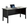 nbf signature series Stahl Desk Shell - 72" W x 24" D Walnut Laminate Top/Black Steel Frame, Modern Office Desk with Grommet, Lightweight and Sturdy Workstation Design view 4