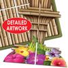 Beistle Tiki Torch Cupcake Stand Luau Theme Cake Holder Display Hawaiian Tropical Party Supplies, 15.25" x 11.25", Brown/Tan/Orange/Yellow view 4