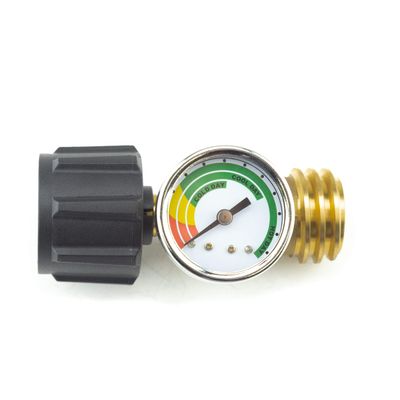 Dyna-Glo Propane Gauge/Leak Detector (Appliance End Fitting Nut x Acme Thread and Female P.O.L.) Heater Accessory, Brass, C0040