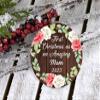 Designsify Christmas Tree Decoration, First Christmas As an Amazing Mum 2023, Circle Ornament A, Gifts for Birthday Anniversary Valentines Mom Mothers Fathers Day Party, to Men Women Him Her view 3