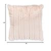 Abbott Collection 27-BLUSH-02 Luxury Faux Fur Pillow, Pink view 2