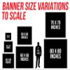 Damdekoli All Reps Matter Banner - Home Gym Decor - Large Wall Art - Fitness Training - Weightlifting Garage Inspirational (20 x 20 Inches) view 3