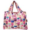 allydrew Large Foldable Tote Nylon Reusable Grocery Bags, 3 Pack, Delicious Foods view 3
