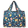 allydrew Large Foldable Tote Nylon Reusable Grocery Bags, 3 Pack, Delicious Foods view 4