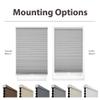 DEZ FURNISHINGS Cordless 1.5" Blackout Cellular Shade, Energy Saver, 64.5" W x 72" H, Gray Cloud view 3