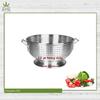 (12-QT) Aluminum Colander with Handles and Base Heavy Duty Commercial Grade view 2