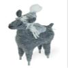 Boston International Spun Silver Christmas Tabletop Dcor, 9.5-Inches, Llama Lance view 1