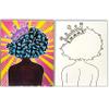 Canvas Painting | Pre Drawn Stretched Cotton Canvas | Birthday Gift | Adult Sip and Paint Party Favor | Afro Queen (8x10) (8X10, Queen 1, Paint Kit) (8x10 Inches) view 2