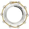 Aluminum Nickel Plated Nautical Pirate's Maritime Wall Decor Mirror with Accentual Rope | Porthole Mirror & Home Decor (16 Inches) view 2