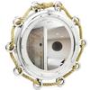 Aluminum Nickel Plated Nautical Pirate's Maritime Wall Decor Time's with Accentual Rope | Porthole Mirror & Home Decor (24 Inches) view 1
