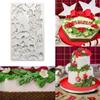 1pc Christmas Silicone Fondant Cake Mold Xmas Tree Flower Poinsettia Candy Chocolate Gumpaste Decorating Mold Baking Tools view 2