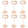 Cabilock 6pcs Decorative Wedding Memo Clips Unique Book Shape Table Place Card Holders for Parties Events and Home Decor Elegant Finish for Photos and Notes view 1