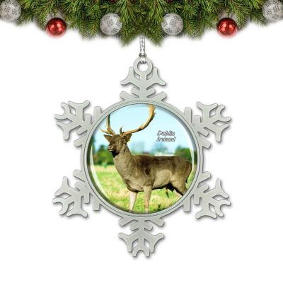 Ireland Phoenix Park Dublin Christmas Ornament Tree Decoration Crystal Metal Souvenir Gift
