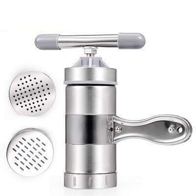 1set Stainless Steel Manual Pasta Maker Manual Noodle Maker Pasta Press Machine Fruit Juicer Spaghetti Making Tools Lasagne Tagliatelle Ravioli Maker