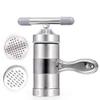1set Stainless Steel Manual Pasta Maker Manual Noodle Maker Pasta Press Machine Fruit Juicer Spaghetti Making Tools Lasagne Tagliatelle Ravioli Maker view 1