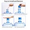Jucoan 100 Pack Water Bottle Caps, 55mm 3&5 Gallon Non Spill Water Jug Caps, Replacement Snap On Caps for Water Dispenser Jugs, Includes 1 Wood Stick for Easy Remove view 3