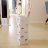 Umbrella Racks AYY White Wrought Iron Umbrella Stand Umbrella Holder, Space-Saving Household Hollow Pattern Storage Bucket, Waterproof and Rust-Proof, 15.5X15.5X49CM view 2