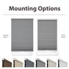 DEZ FURNISHINGS Cordless 1.5" Blackout Cellular Shade, Energy Saver, 62.5" W x 72" H, Anchor Gray view 3