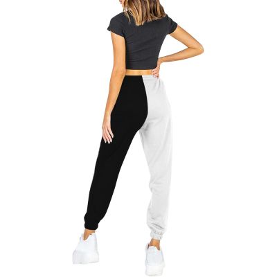 Andongnywell Womens Yoga Pants Wide Leg Sweatpants Bootleg Pants with Muti Pockets Comfy Drawstring Lounge (Black,4X-Large)