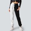 Andongnywell Womens Yoga Pants Wide Leg Sweatpants Bootleg Pants with Muti Pockets Comfy Drawstring Lounge (Black,4X-Large) view 2