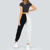 Andongnywell Womens Yoga Pants Wide Leg Sweatpants Bootleg Pants with Muti Pockets Comfy Drawstring Lounge (Black,4X-Large) view 4