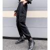 Andongnywell Women's Hiking Pants Pocket Quick-Drying Drawstring Jogger Light Running Ankle Capri Canvas Pants (Black,Small) view 3
