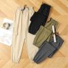 Andongnywell Women's Hiking Pants Pocket Quick-Drying Drawstring Jogger Light Running Ankle Capri Canvas Pants (Black,Small) view 4