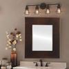 OVALCREST Rectangle Beveled Wall Mirror for Home Decor - Boulevard Style - Rubbed Bronze - 20x24 Outside Dimensions view 4