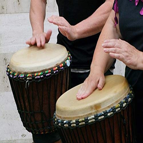 Drum Instrument Djembe Drums Drummer Musician-20 Inch By 30 Inch Laminated Poster With Bright Colors And Vivid Imagery-Fits Perfectly In Many Attractive Frames