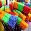 Colorful Brooms Sweeping Broom Household Cleaning-20 Inch by 30 Inch Laminated Poster with Bright Colors and Vivid Imagery-Fits Perfectly in Many Attractive Frames view 1