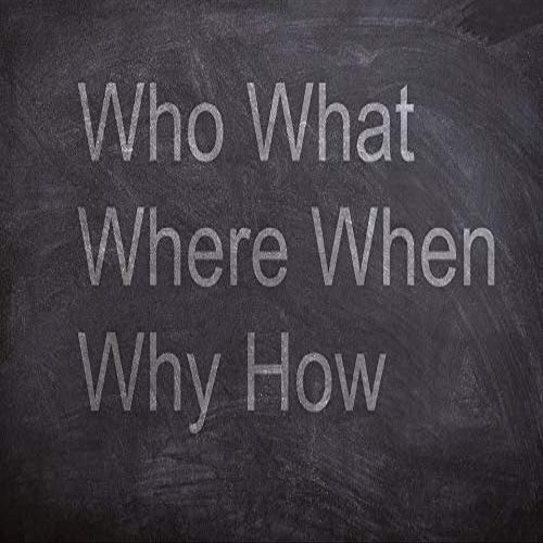 Home Comforts Where When How What Why Who Chalk Board Chalk-20 Inch By 30 Inch Laminated Poster With Bright Colors And Vivid Imagery-Fits Perfectly In Many Attractive Frames