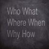 Home Comforts Where When How What Why Who Chalk Board Chalk-20 Inch By 30 Inch Laminated Poster With Bright Colors And Vivid Imagery-Fits Perfectly In Many Attractive Frames view 1