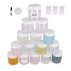 suituts 28 Pack 4 oz (120 ml) Plastic Jars with White Lids, Slime Jar/Containers with Lids, Storage Favor Jars/Empty Plastic Jars for Body Butter, Cosmetics, Scrub (Clear) view 1