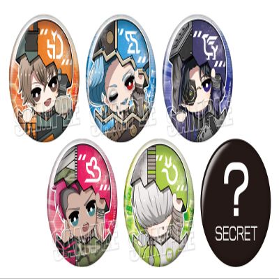 Wuyu Leaf Prescription Hyokotto Trading Tin Badge [Complete Set of 6] Box