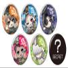 Wuyu Leaf Prescription Hyokotto Trading Tin Badge [Complete Set of 6] Box view 1