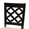 Baxton Studio Sand Upholstered and Brown Finished Wood 2-Piece Dining Chair Set view 4