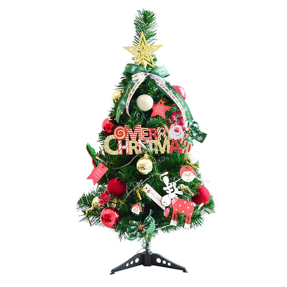 Christmas Tree RENRUIRUI- Artificial 60cm Countertop for Home Indoor and Outdoor Xmas Decorations
